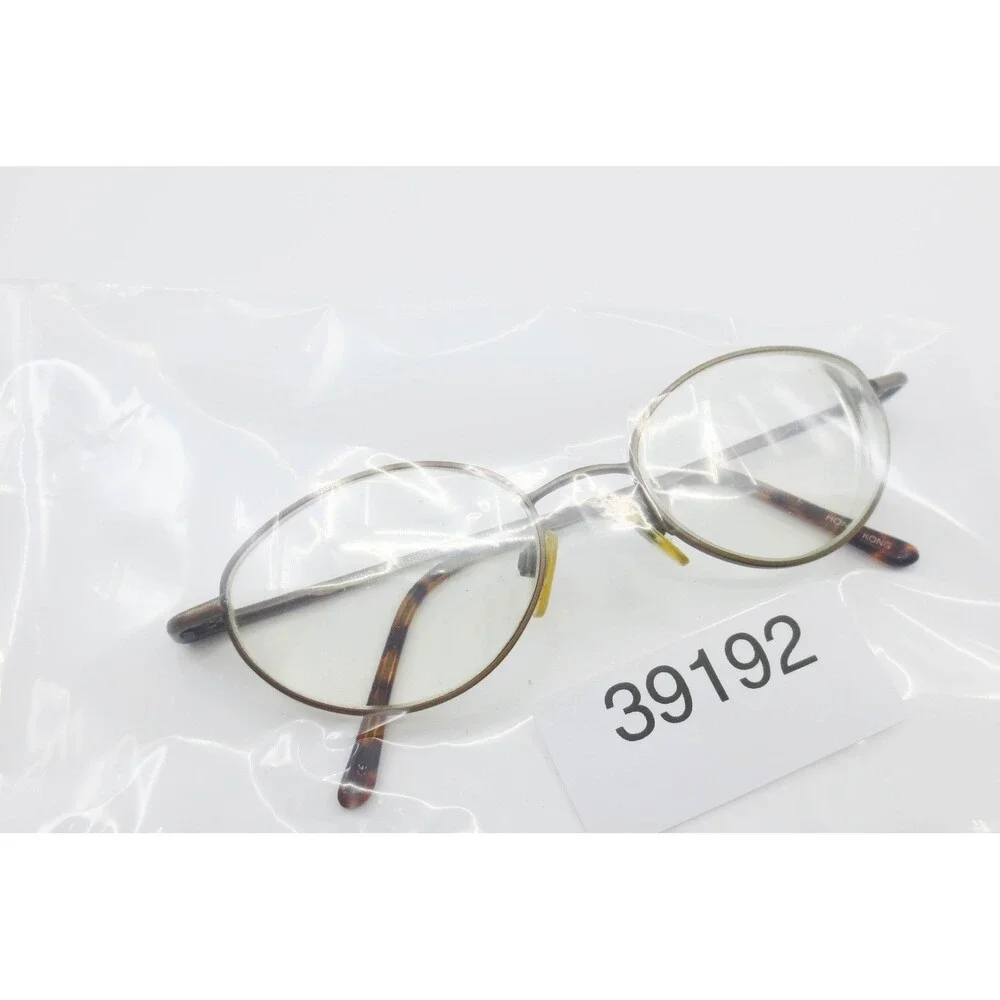 Nino Balli NB021AB50 Bronze Oval Metal Eyeglass Frames 50-19-135 Tortoise Tips